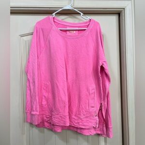 Lilly Pulitzer Luxletic Beachcomber Hot Pink Pullover